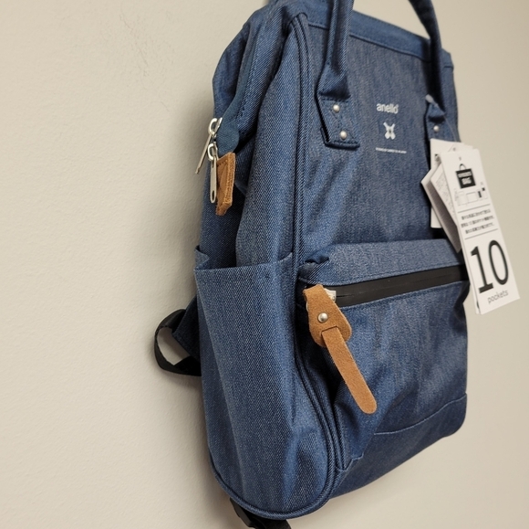 Anello Classic Blue Cross Bottle Series Regular Backpack - Picture 3 of 13